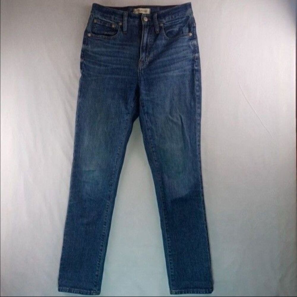 Madewell Jeans Womens sz 25 Blue High Rise Slim Boyjean Stretch Denim Classic